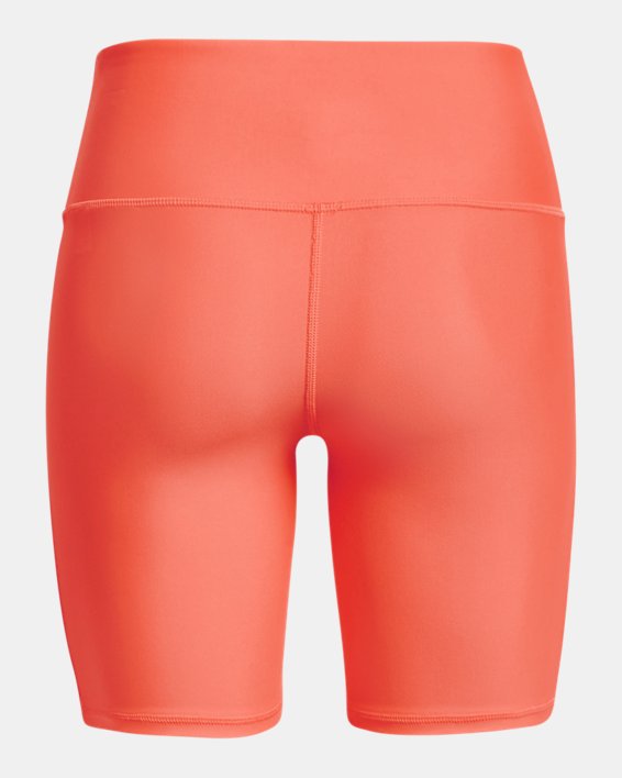 Women's HeatGear® Bike Shorts in Orange image number 5